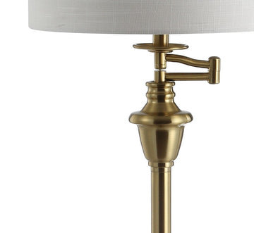 Cora 60" Metal/Glass LED Side Table and Floor Lamp - JONATHAN Y